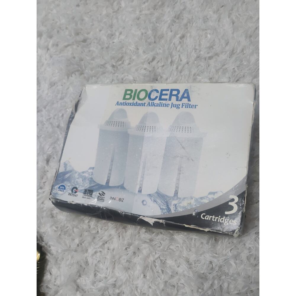 Biocera Antioxidant Alkaline Jug Filter 3 Set Cartridges Package Mineral Water